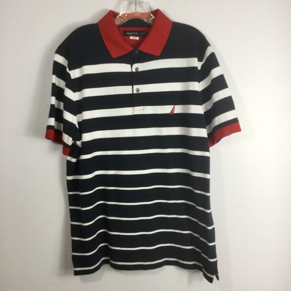 Nautica Other - Nautica Striped Short Sleeve Polo Shirt